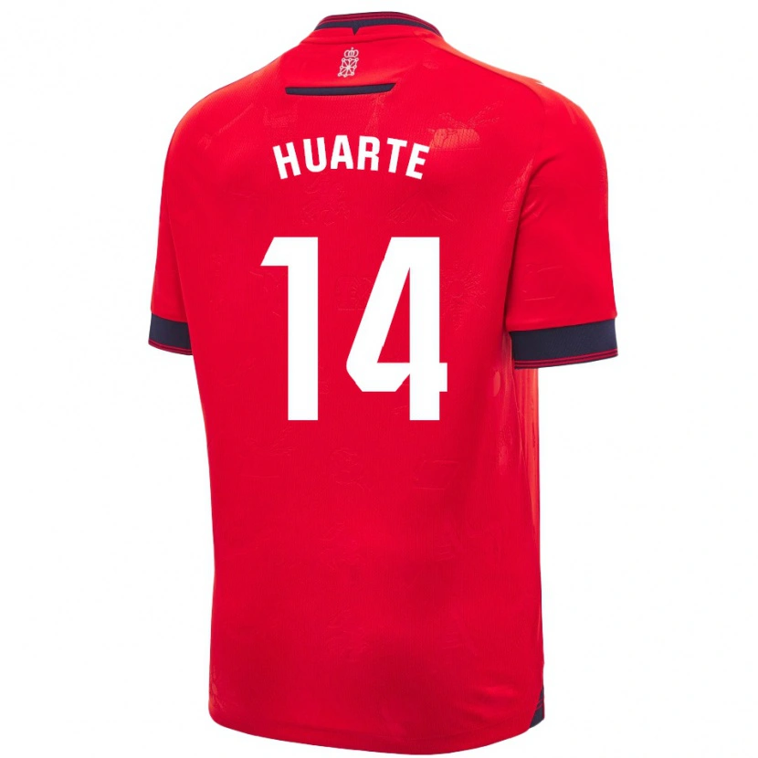 Danxen Damen Xabi Huarte #14 Rot Weiß Heimtrikot Trikot 2024/25 T-Shirt