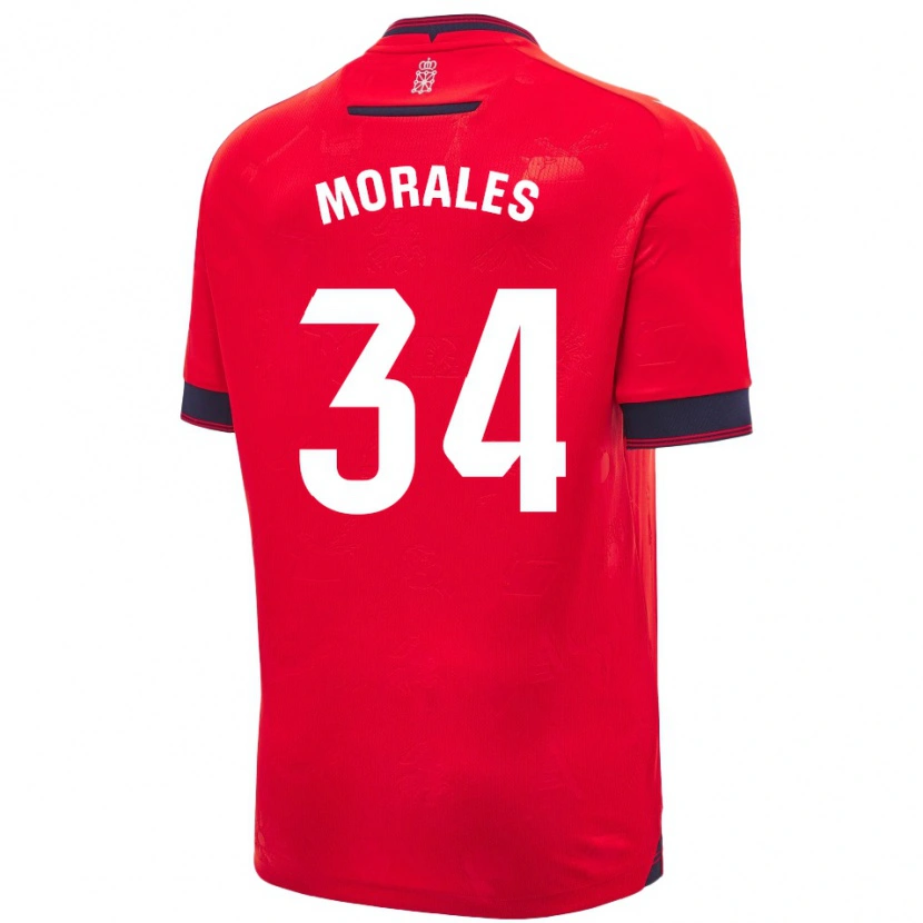 Danxen Damen Anai Morales #34 Rot Weiß Heimtrikot Trikot 2024/25 T-Shirt