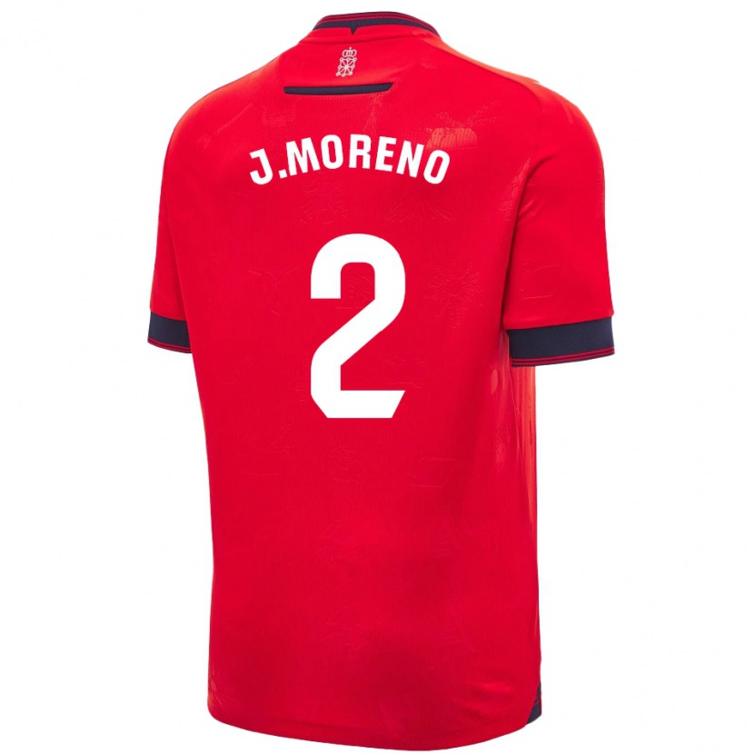 Danxen Damen Jorge Moreno #2 Rot Weiß Heimtrikot Trikot 2024/25 T-Shirt