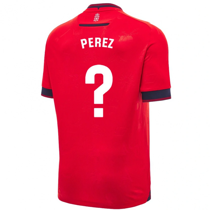 Danxen Damen Bruno Pérez #0 Rot Weiß Heimtrikot Trikot 2024/25 T-Shirt