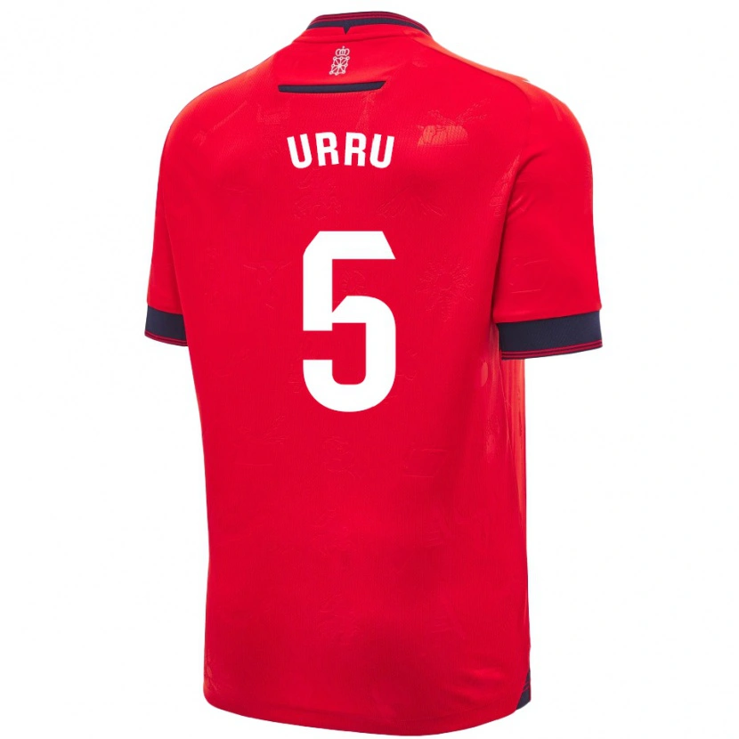 Danxen Damen Irati Urruzola Bermúdez #5 Rot Weiß Heimtrikot Trikot 2024/25 T-Shirt