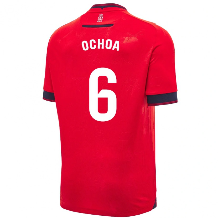 Danxen Damen Celia Ochoa Ibañez #6 Rot Weiß Heimtrikot Trikot 2024/25 T-Shirt