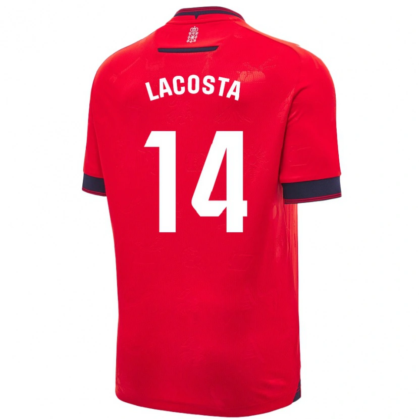 Danxen Damen Iara Lacosta Sanchez #14 Rot Weiß Heimtrikot Trikot 2024/25 T-Shirt