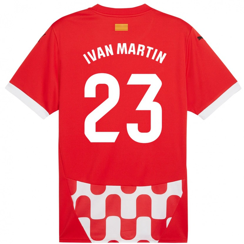 Danxen Damen Iván Martín #23 Rot Weiß Heimtrikot Trikot 2024/25 T-Shirt