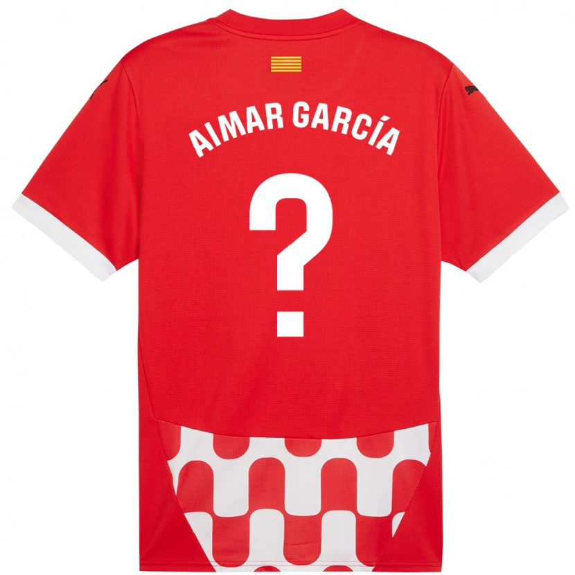 Danxen Damen Aimar García #0 Rot Weiß Heimtrikot Trikot 2024/25 T-Shirt