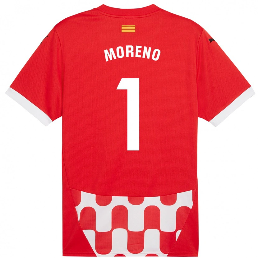 Danxen Damen Gerard Moreno #1 Rot Weiß Heimtrikot Trikot 2024/25 T-Shirt