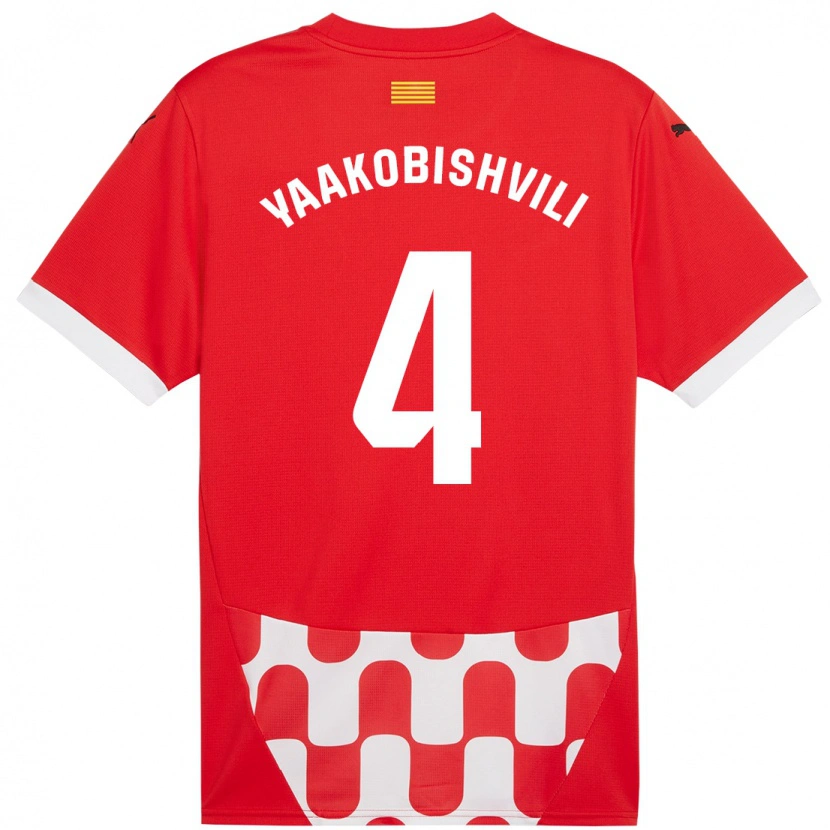 Danxen Damen Antal Yaakobishvili #4 Rot Weiß Heimtrikot Trikot 2024/25 T-Shirt