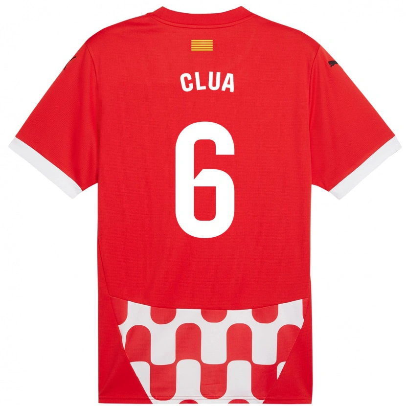 Danxen Damen Silvi Clua #6 Rot Weiß Heimtrikot Trikot 2024/25 T-Shirt