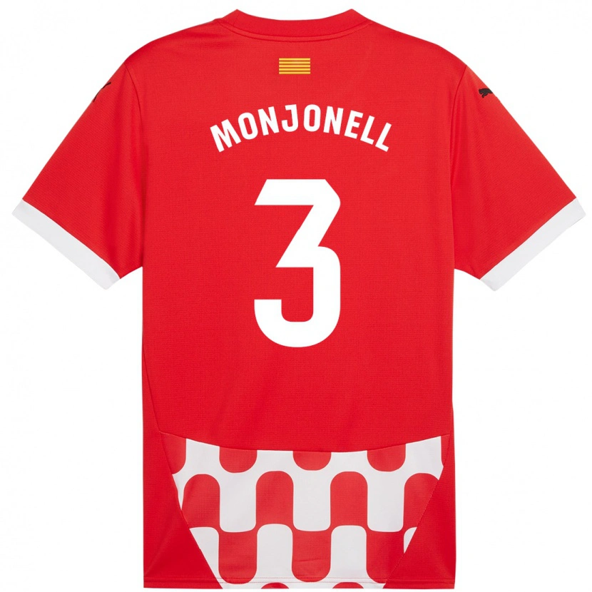 Danxen Damen Eric Monjonell #3 Rot Weiß Heimtrikot Trikot 2024/25 T-Shirt