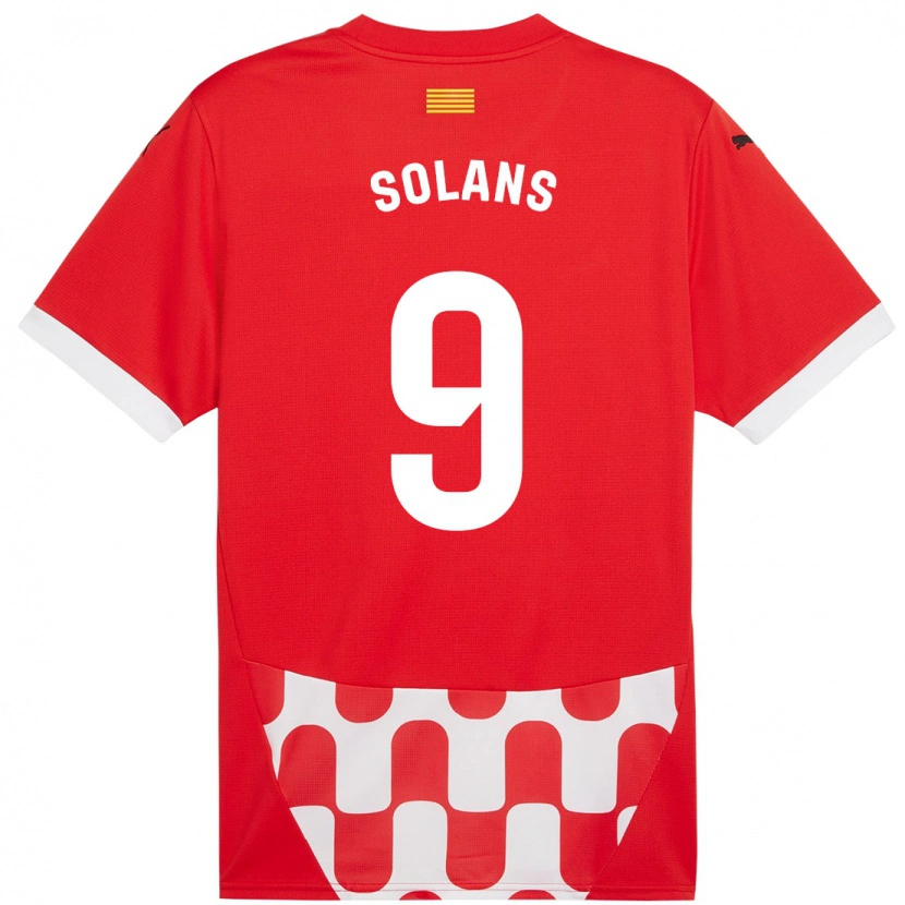Danxen Damen Sergi Solans #9 Rot Weiß Heimtrikot Trikot 2024/25 T-Shirt