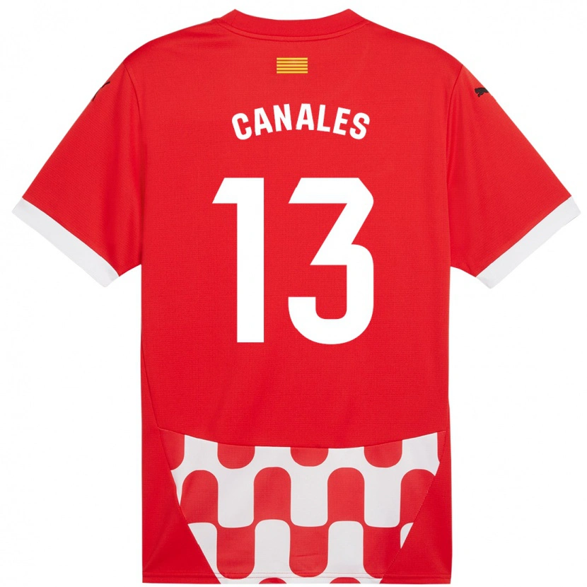 Danxen Damen Juanvi Canales #13 Rot Weiß Heimtrikot Trikot 2024/25 T-Shirt