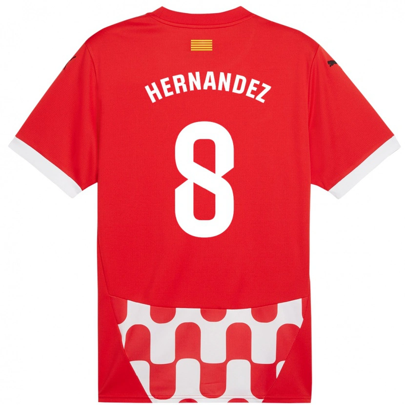 Danxen Damen Sofia Hernández #8 Rot Weiß Heimtrikot Trikot 2024/25 T-Shirt