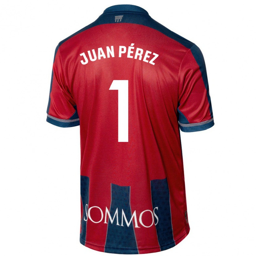 Danxen Damen Juan Pérez #1 Rot Blau Heimtrikot Trikot 2024/25 T-Shirt