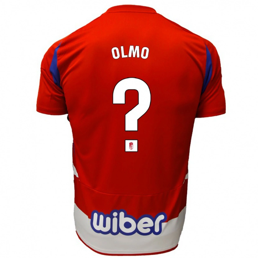 Danxen Damen Ismael Olmo #0 Rot Weiß Blau Heimtrikot Trikot 2024/25 T-Shirt