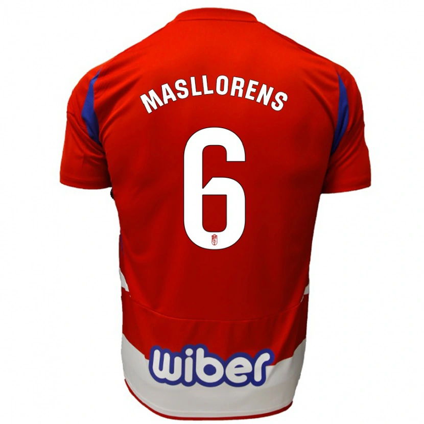 Danxen Damen José Masllorens #6 Rot Weiß Blau Heimtrikot Trikot 2024/25 T-Shirt