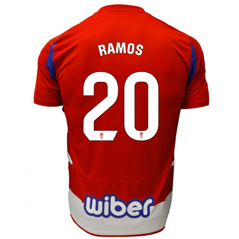Danxen Damen Lucía Ramos #20 Rot Weiß Blau Heimtrikot Trikot 2024/25 T-Shirt