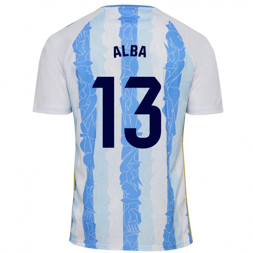 Danxen Damen Alba #13 Weiß Blau Heimtrikot Trikot 2024/25 T-Shirt