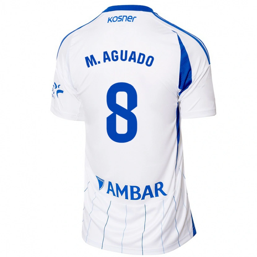 Danxen Damen Marc Aguado #8 Rot Weiß Heimtrikot Trikot 2024/25 T-Shirt