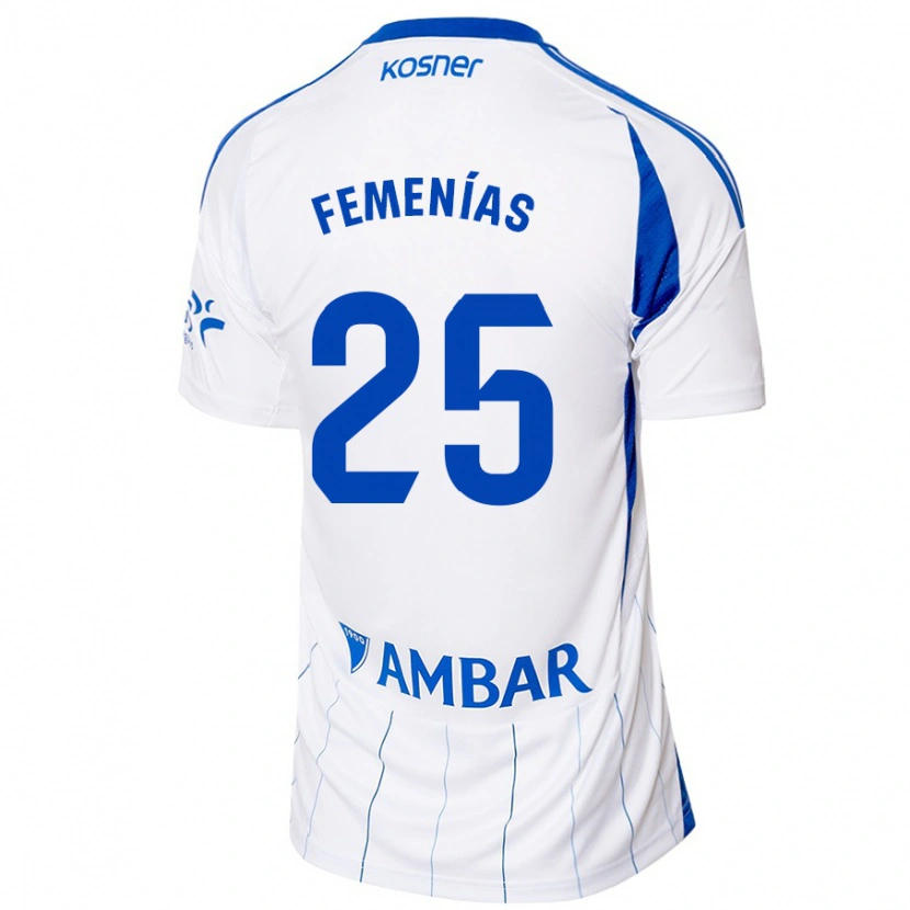 Danxen Damen Joan Femenías #25 Rot Weiß Heimtrikot Trikot 2024/25 T-Shirt