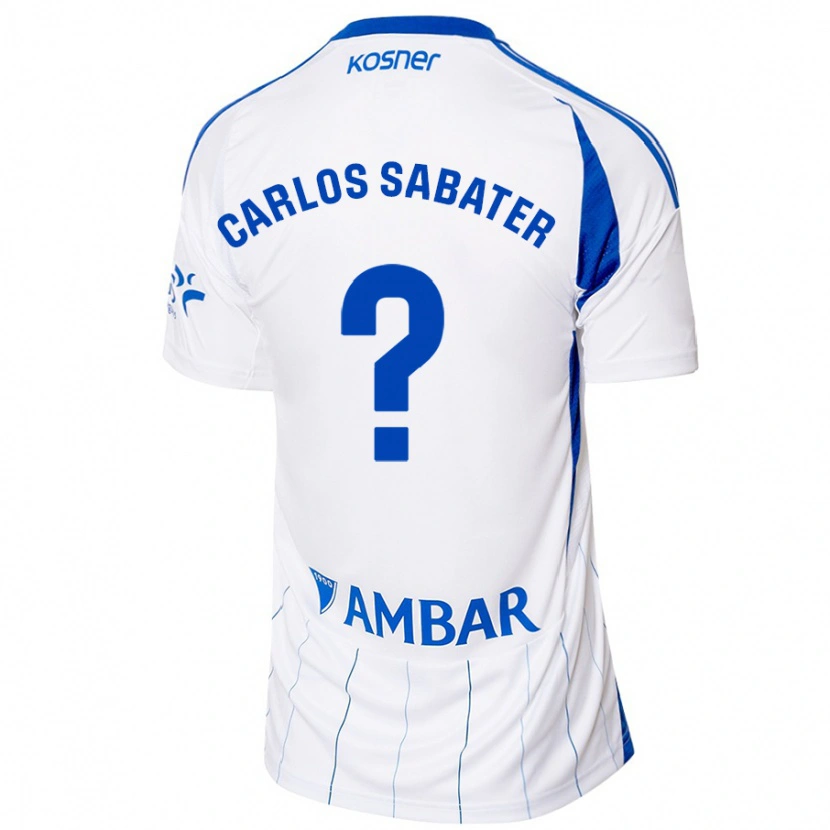 Danxen Damen Juan Carlos Sabater #0 Rot Weiß Heimtrikot Trikot 2024/25 T-Shirt