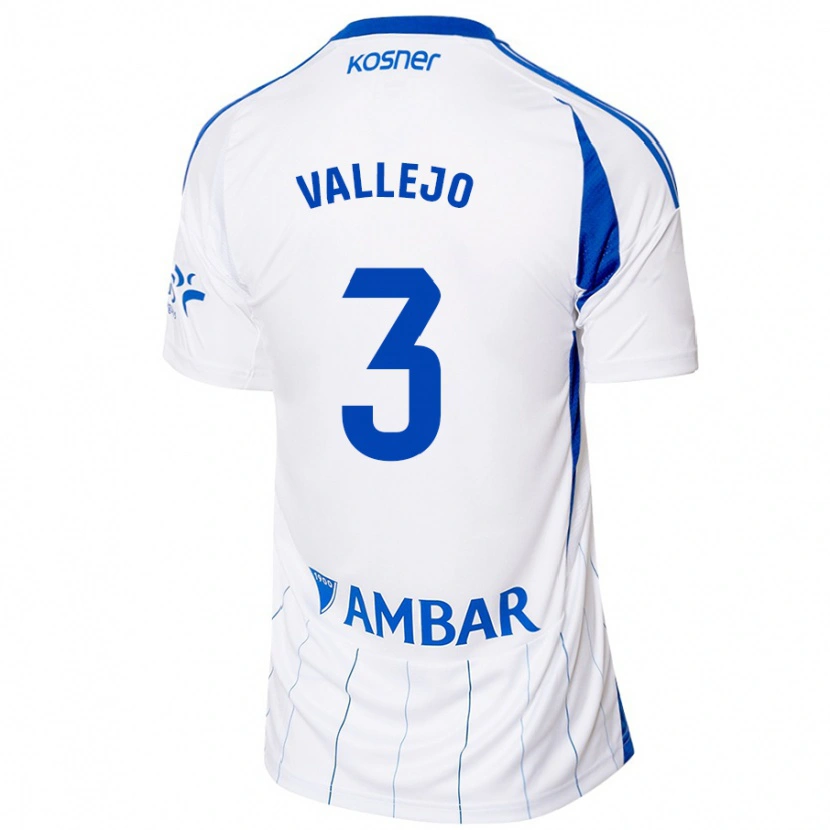 Danxen Damen Jaime Vallejo #3 Rot Weiß Heimtrikot Trikot 2024/25 T-Shirt