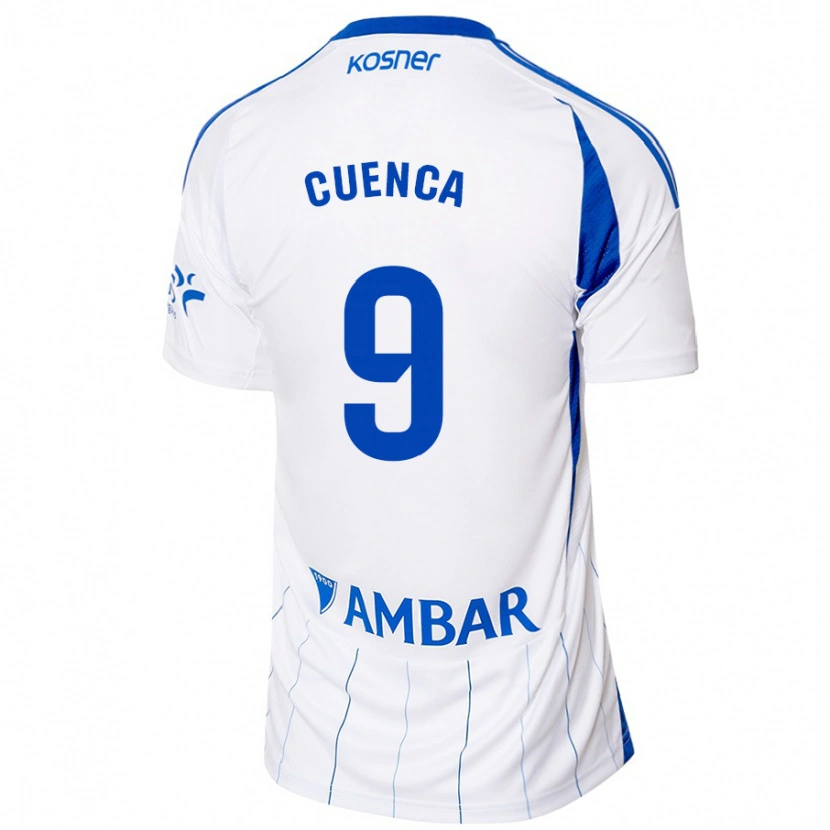 Danxen Damen Marcos Cuenca #9 Rot Weiß Heimtrikot Trikot 2024/25 T-Shirt