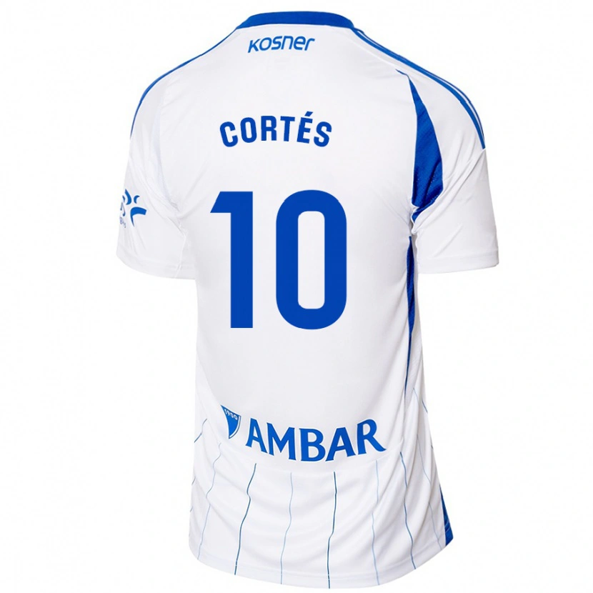 Danxen Damen Pablo Cortés #10 Rot Weiß Heimtrikot Trikot 2024/25 T-Shirt