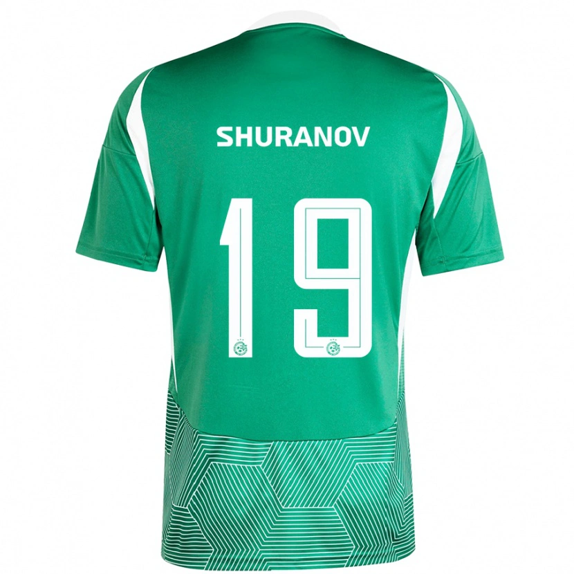 Danxen Damen Erik Shuranov #19 Grün Weiß Heimtrikot Trikot 2024/25 T-Shirt
