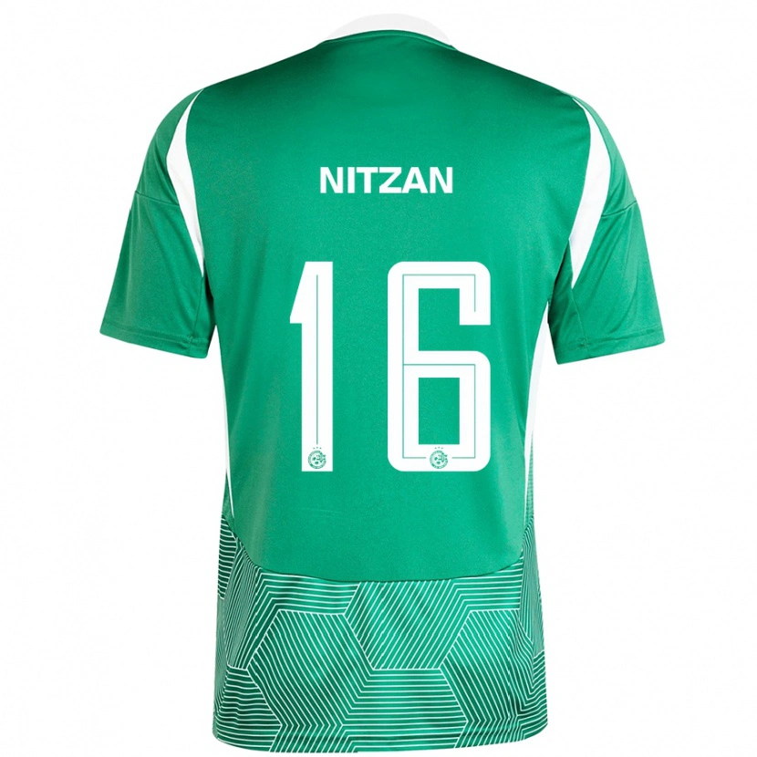 Danxen Damen Itamar Nitzan #16 Grün Weiß Heimtrikot Trikot 2024/25 T-Shirt