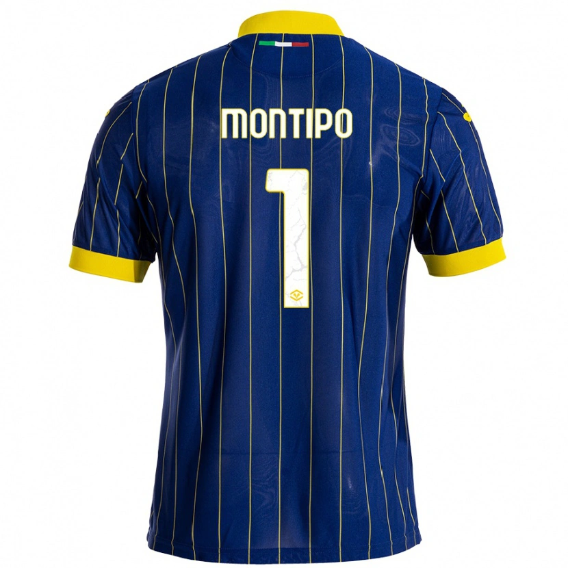 Danxen Damen Lorenzo Montipò #1 Blau Gelb Heimtrikot Trikot 2024/25 T-Shirt