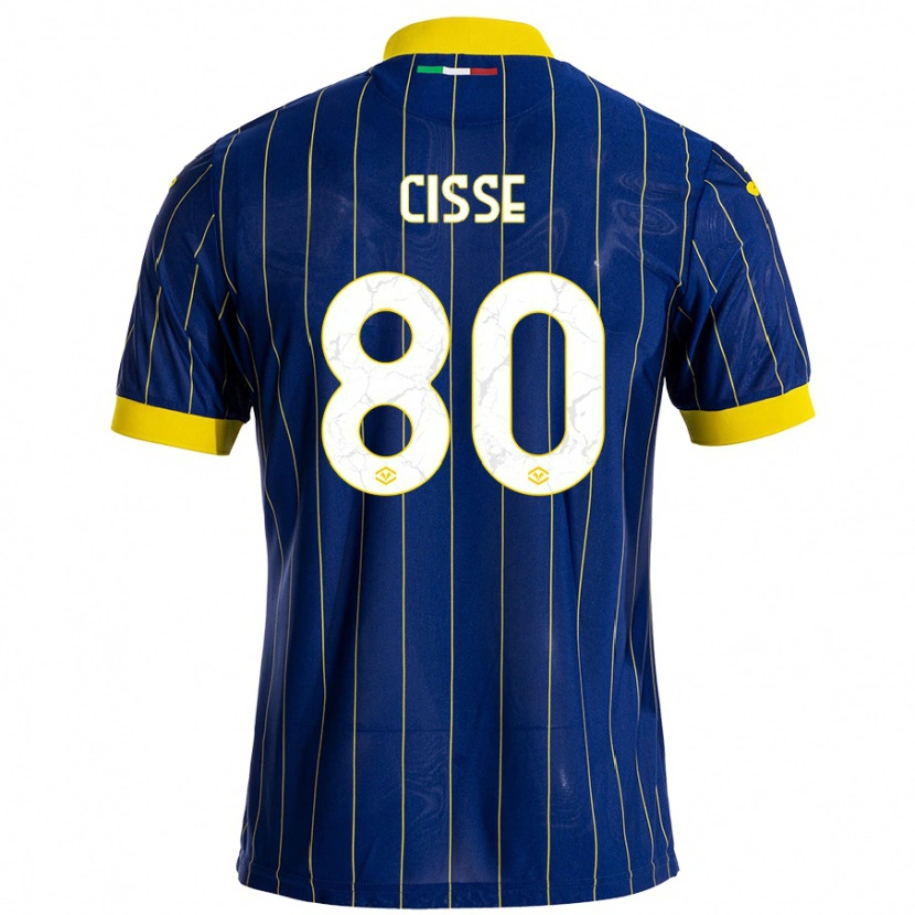 Danxen Damen Alphadjo Cissè #80 Blau Gelb Heimtrikot Trikot 2024/25 T-Shirt
