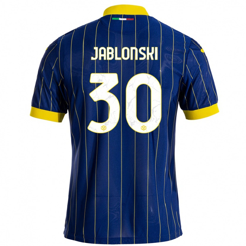 Danxen Damen Darvin Jablonski #30 Blau Gelb Heimtrikot Trikot 2024/25 T-Shirt