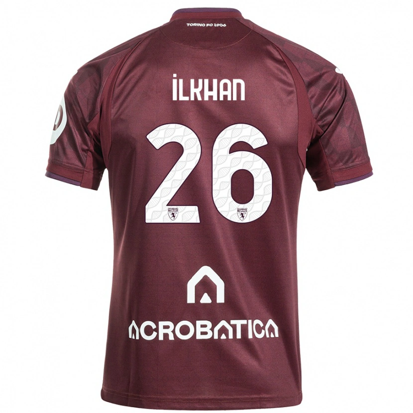 Danxen Damen Emirhan İlkhan #26 Kastanienbraun Weiß Heimtrikot Trikot 2024/25 T-Shirt