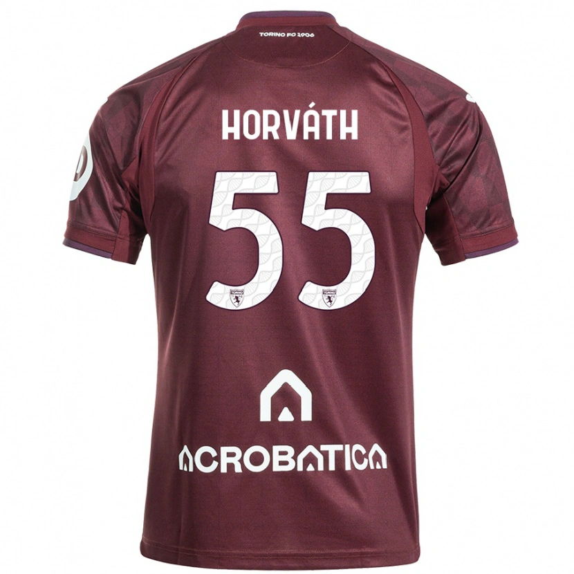 Danxen Damen Krisztofer Horváth #55 Kastanienbraun Weiß Heimtrikot Trikot 2024/25 T-Shirt