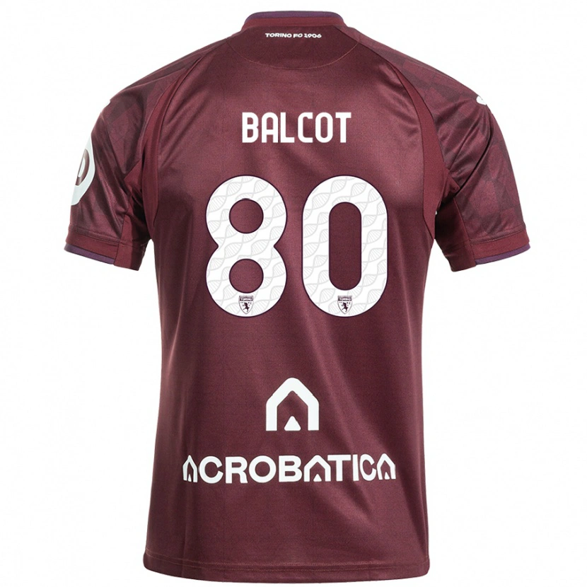 Danxen Damen Côme Bianay Balcot #80 Kastanienbraun Weiß Heimtrikot Trikot 2024/25 T-Shirt