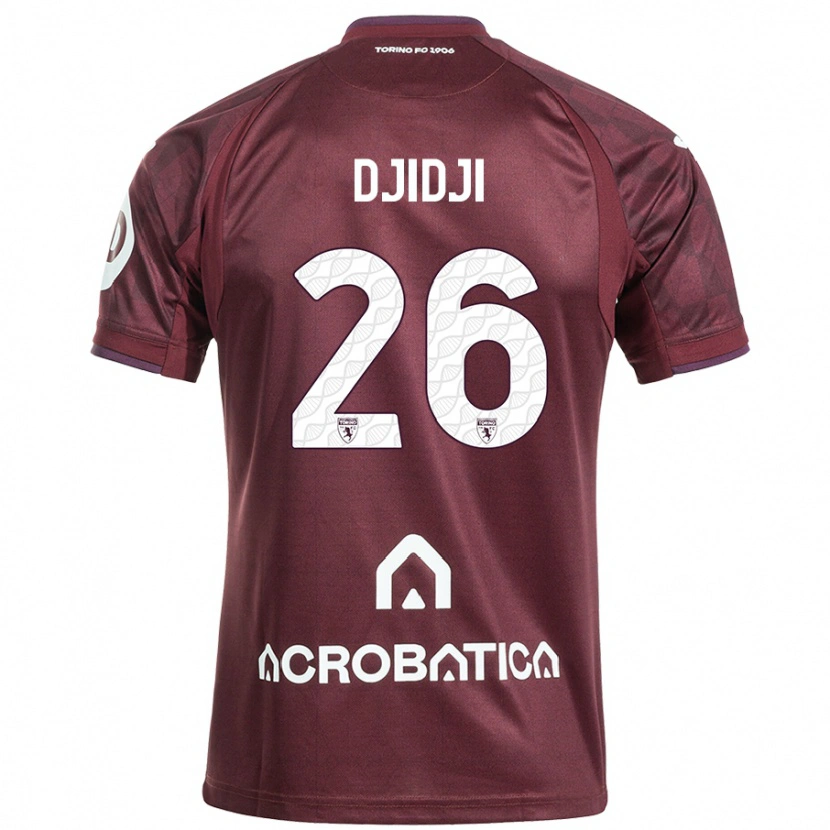Danxen Damen Koffi Djidji #26 Kastanienbraun Weiß Heimtrikot Trikot 2024/25 T-Shirt