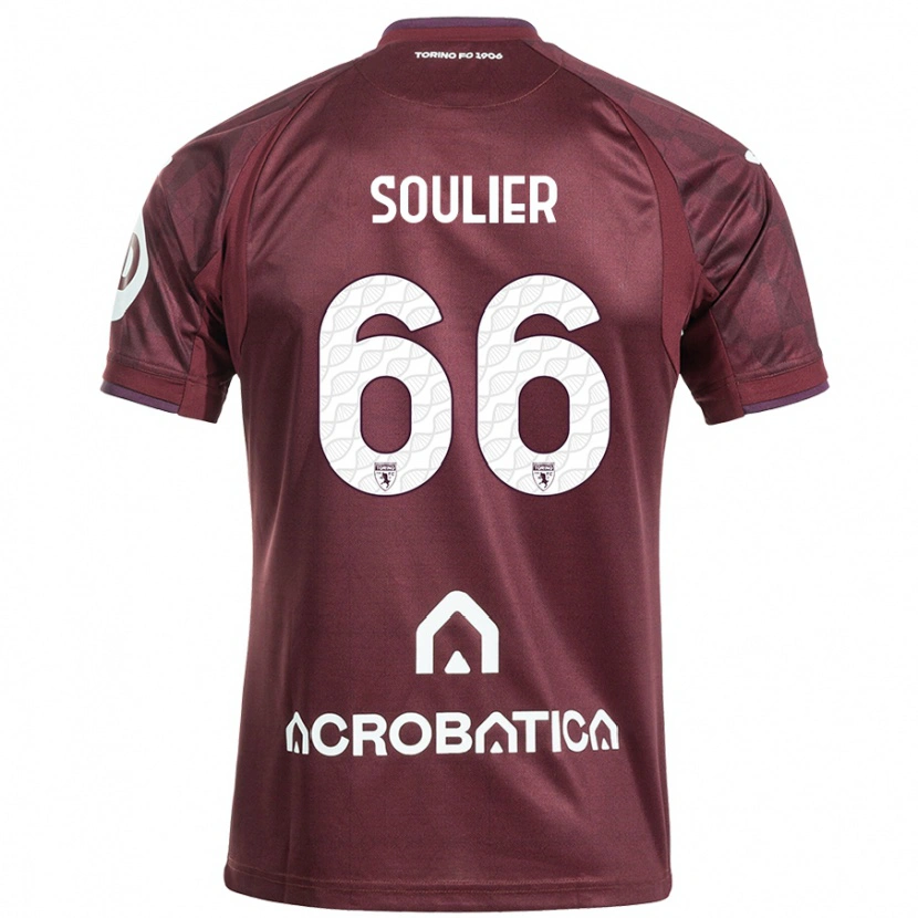 Danxen Damen Evan Soulier #66 Kastanienbraun Weiß Heimtrikot Trikot 2024/25 T-Shirt