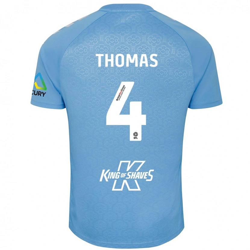 Danxen Damen Bobby Thomas #4 Blau Weiß Heimtrikot Trikot 2024/25 T-Shirt