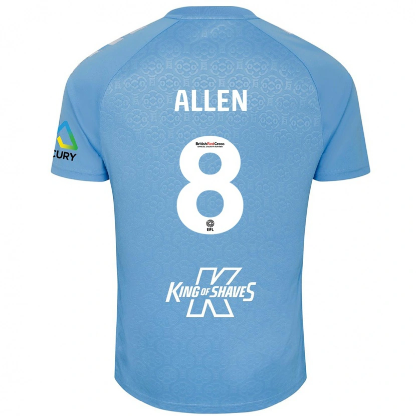 Danxen Damen Jamie Allen #8 Blau Weiß Heimtrikot Trikot 2024/25 T-Shirt