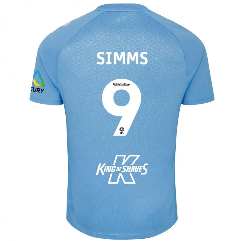 Danxen Damen Ellis Simms #9 Blau Weiß Heimtrikot Trikot 2024/25 T-Shirt