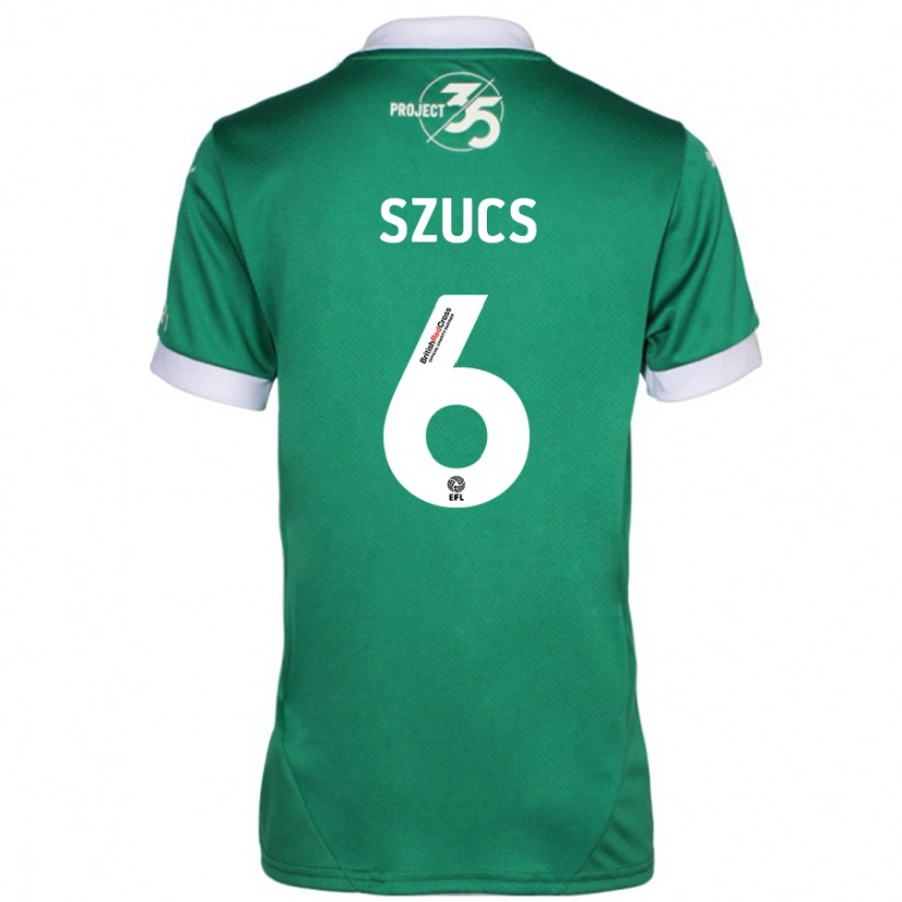 Danxen Damen Kornél Szűcs #6 Grün Weiß Heimtrikot Trikot 2024/25 T-Shirt