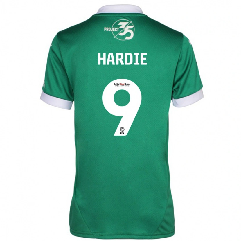 Danxen Damen Ryan Hardie #9 Grün Weiß Heimtrikot Trikot 2024/25 T-Shirt