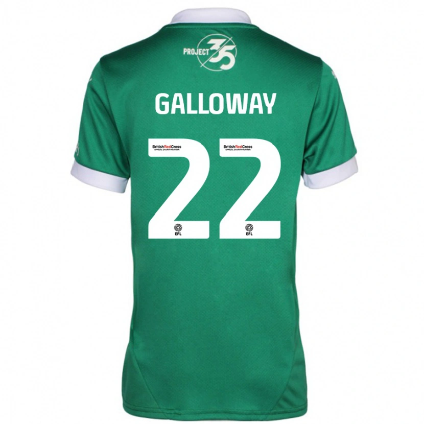 Danxen Damen Brendan Galloway #22 Grün Weiß Heimtrikot Trikot 2024/25 T-Shirt