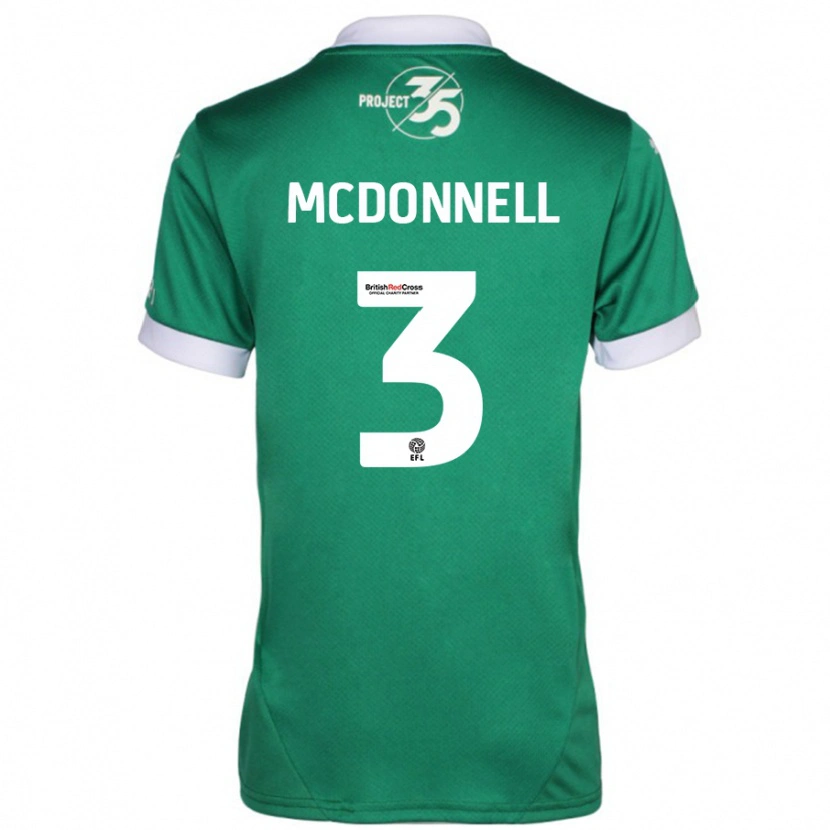 Danxen Damen Rosie Mcdonnell #3 Grün Weiß Heimtrikot Trikot 2024/25 T-Shirt