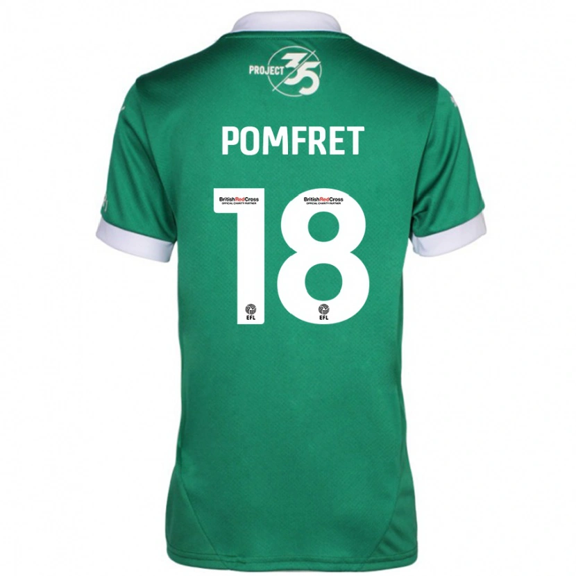 Danxen Damen Taya Pomfret #18 Grün Weiß Heimtrikot Trikot 2024/25 T-Shirt