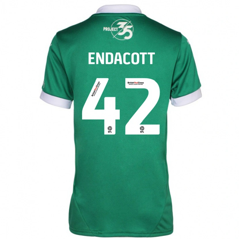 Danxen Damen Jack Endacott #42 Grün Weiß Heimtrikot Trikot 2024/25 T-Shirt