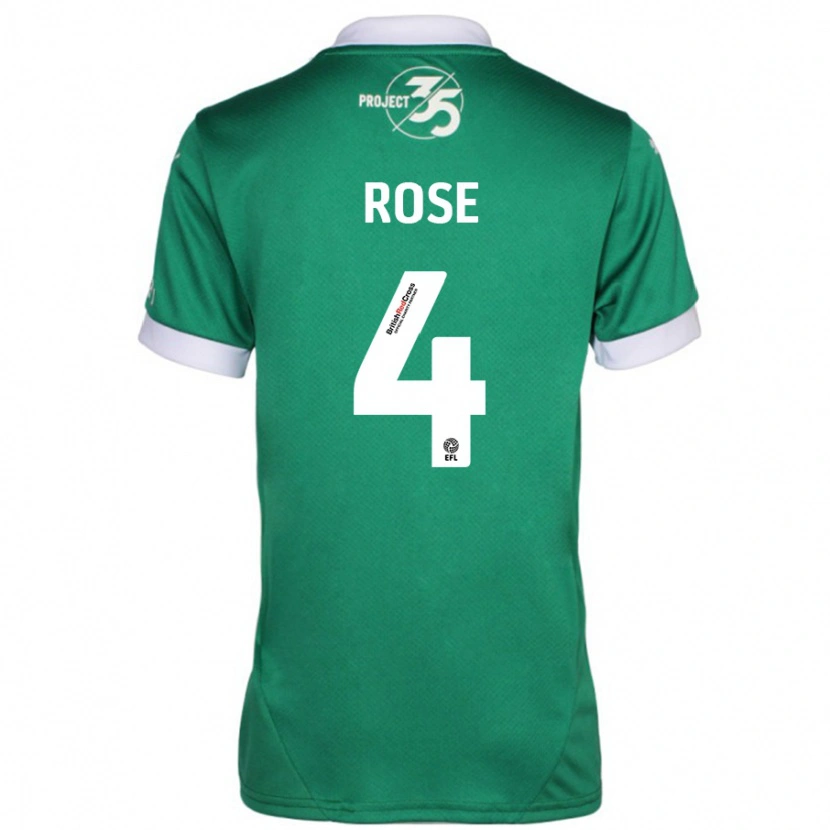 Danxen Damen Jemma Rose #4 Grün Weiß Heimtrikot Trikot 2024/25 T-Shirt