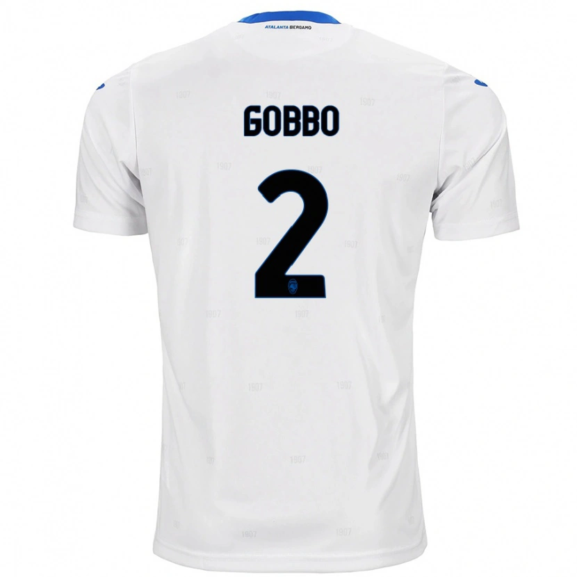 Danxen Damen Luca Gobbo #2 Weiß Auswärtstrikot Trikot 2024/25 T-Shirt