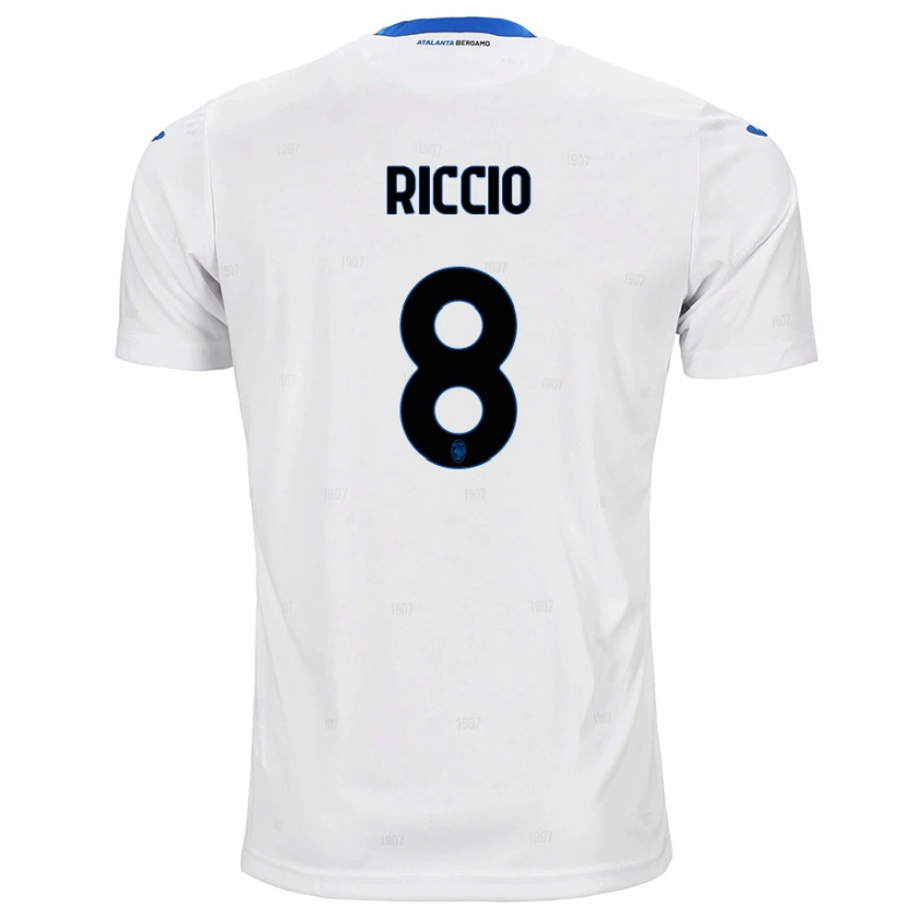 Danxen Damen Lorenzo Riccio #8 Weiß Auswärtstrikot Trikot 2024/25 T-Shirt