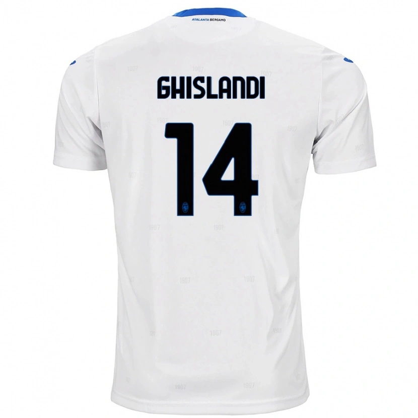 Danxen Damen Davide Ghislandi #14 Weiß Auswärtstrikot Trikot 2024/25 T-Shirt